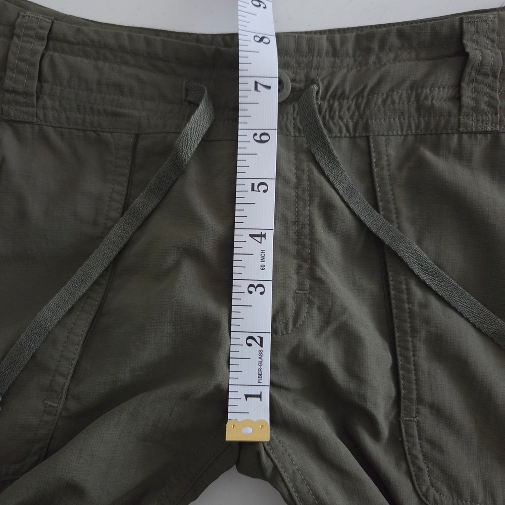 The North Face Womens Olive Green Ripstop Hiking Cargo Pants Straight Leg Sz 8 - Picture 6 of 14